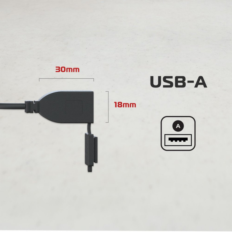 Nabíjací kit na motorku USB A 3.0 Amp